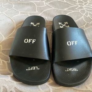 Off-white pool slides